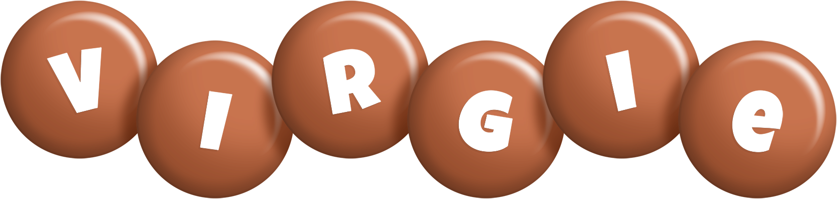 Virgie candy-brown logo