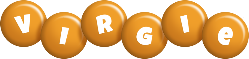 Virgie candy-orange logo