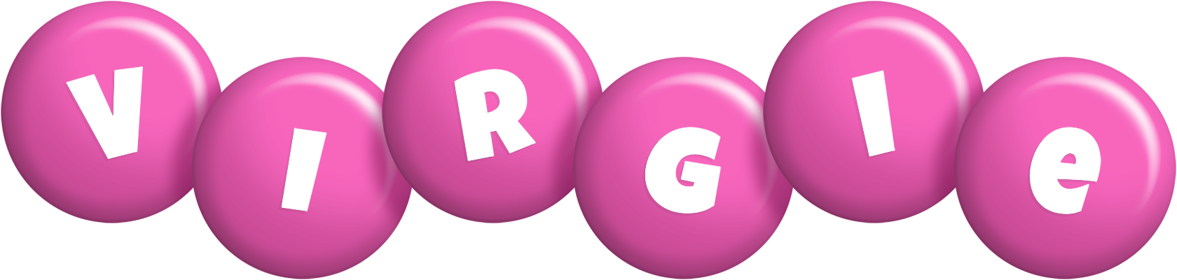 Virgie candy-pink logo