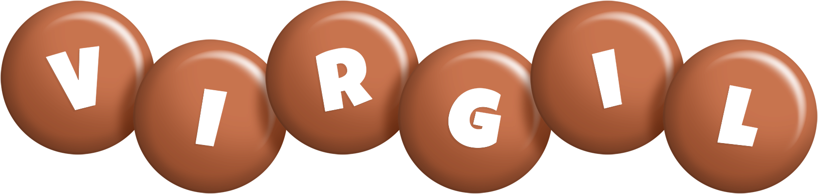 Virgil candy-brown logo