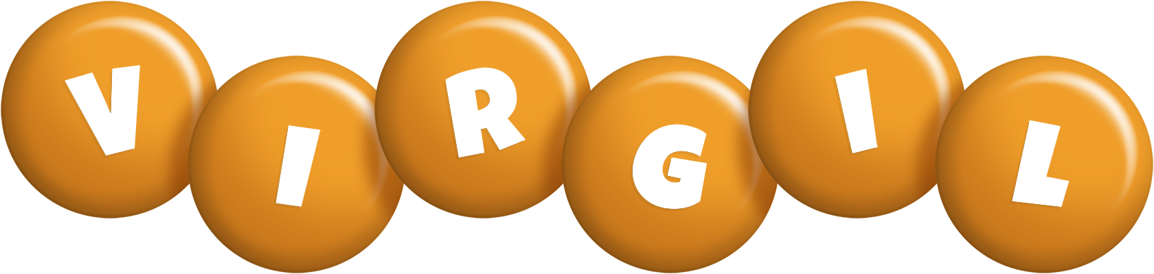 Virgil candy-orange logo