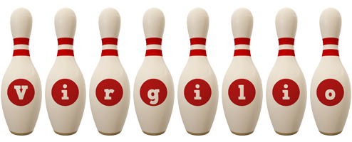 Virgilio bowling-pin logo