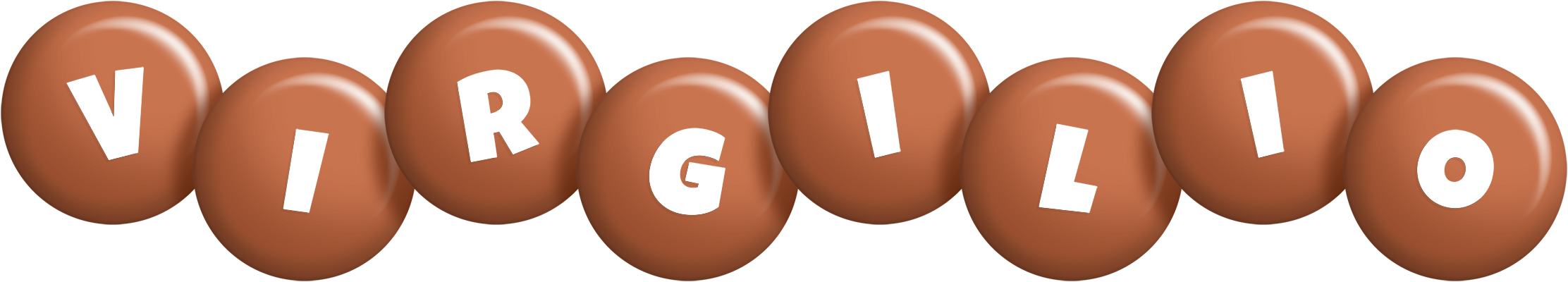 Virgilio candy-brown logo