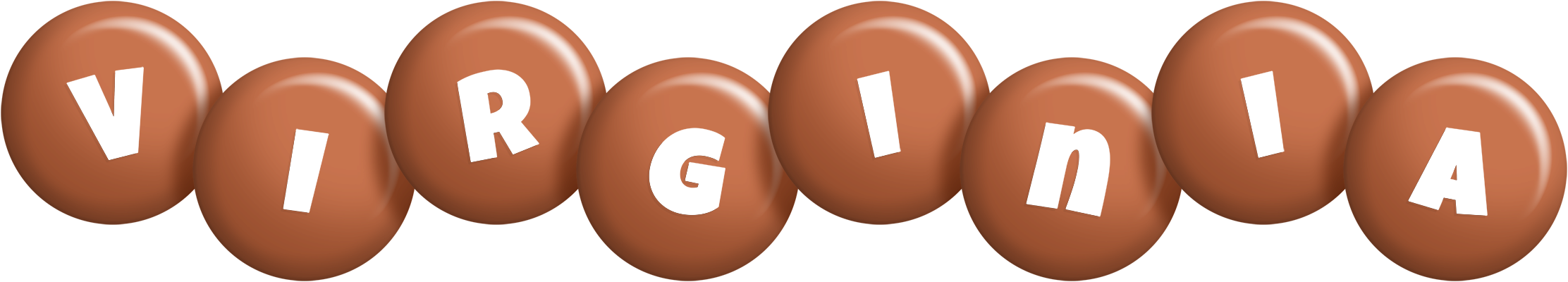 Virginia candy-brown logo