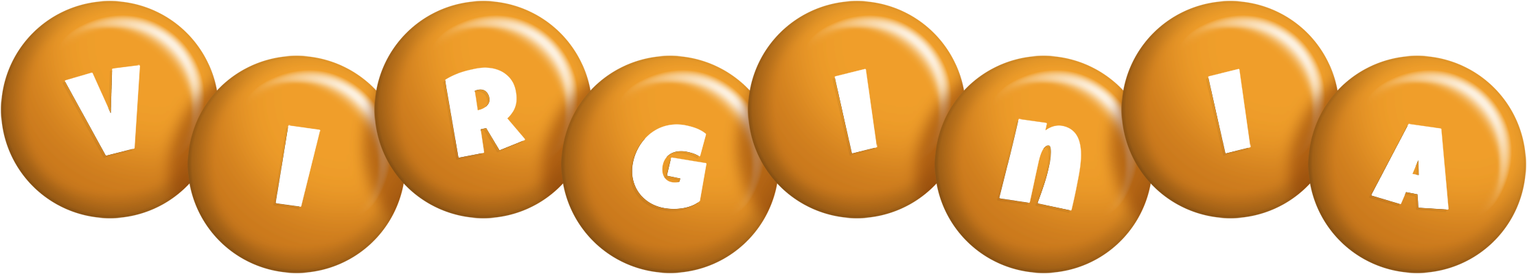 Virginia candy-orange logo