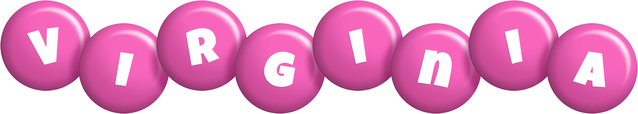 Virginia candy-pink logo