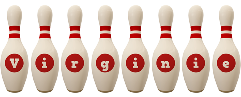 Virginie bowling-pin logo
