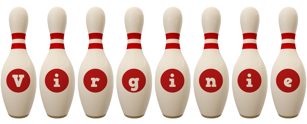 Virginie bowling-pin logo
