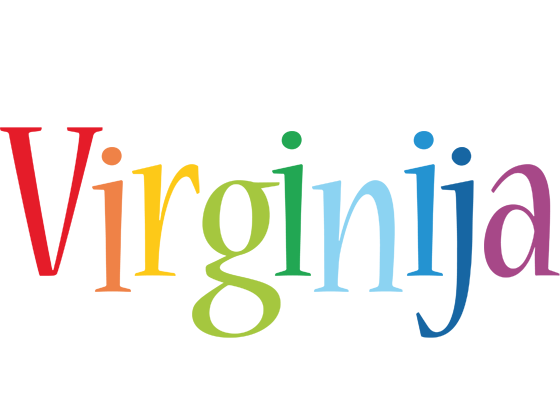 Virginija birthday logo