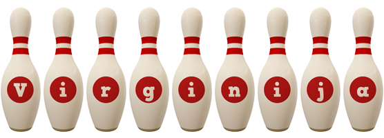 Virginija bowling-pin logo