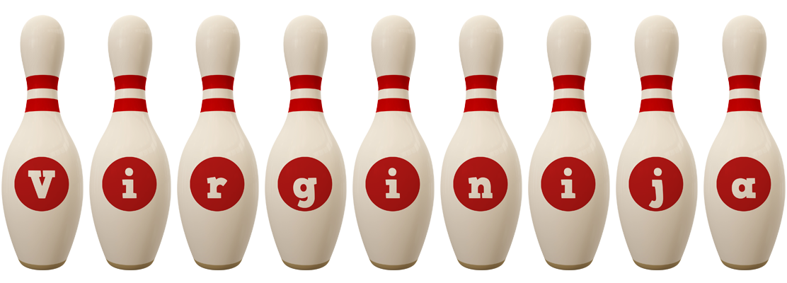 Virginija bowling-pin logo
