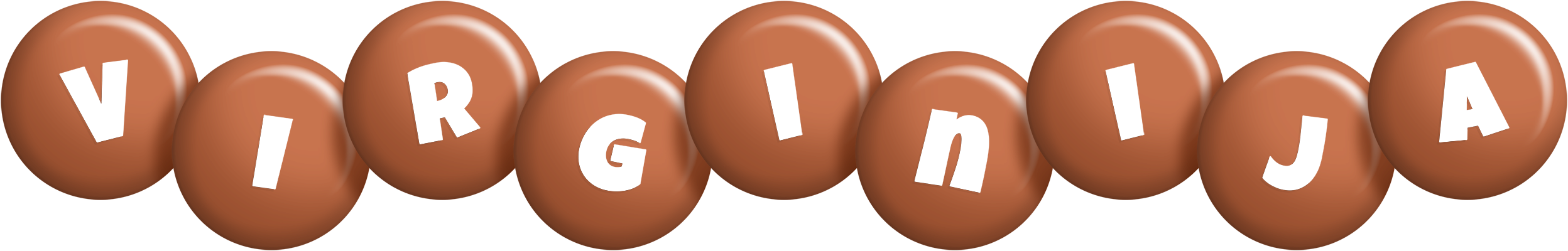 Virginija candy-brown logo