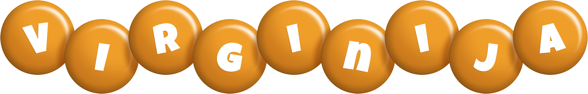 Virginija candy-orange logo