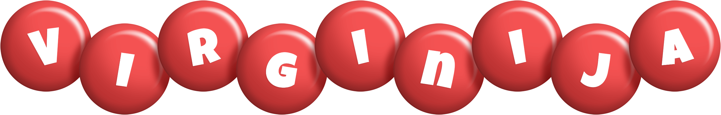 Virginija candy-red logo