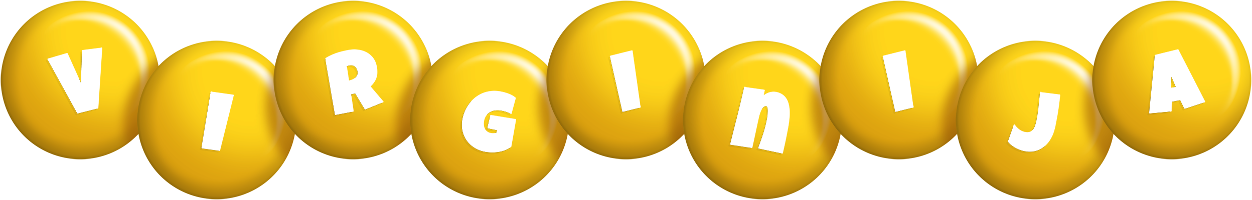 Virginija candy-yellow logo