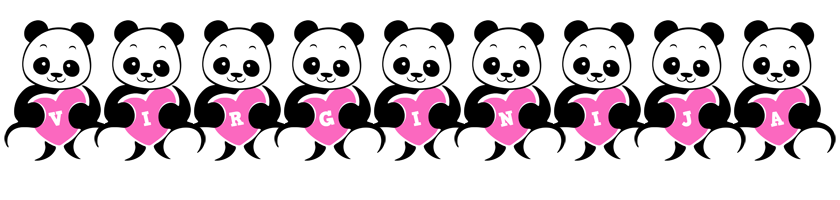 Virginija love-panda logo