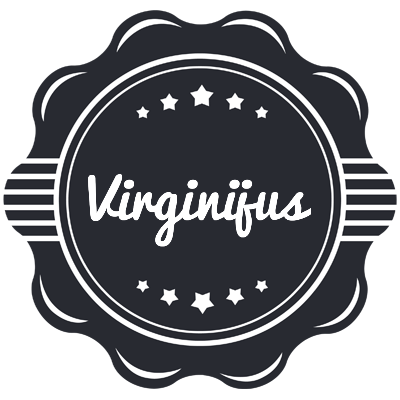 Virginijus badge logo