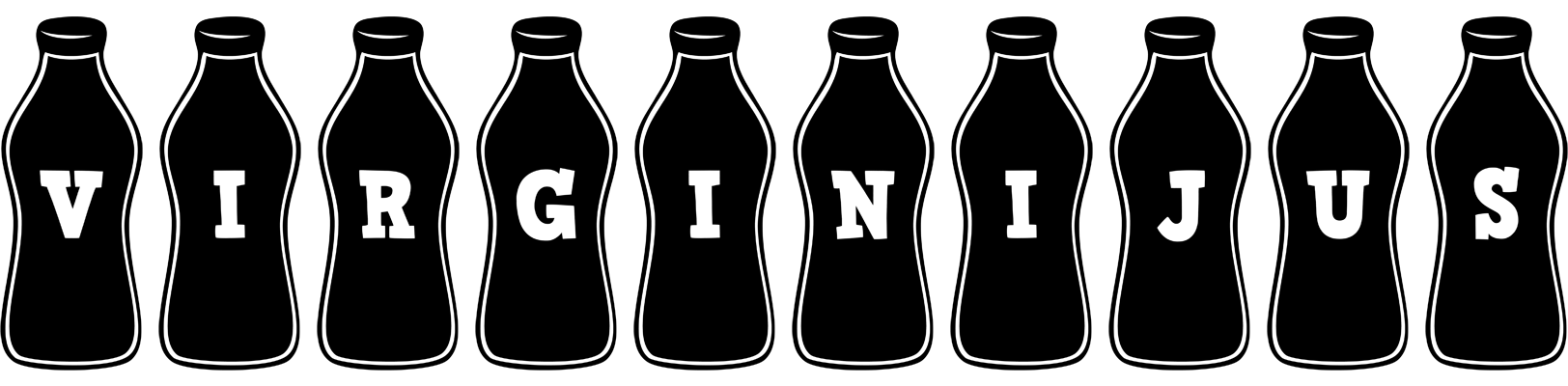 Virginijus bottle logo