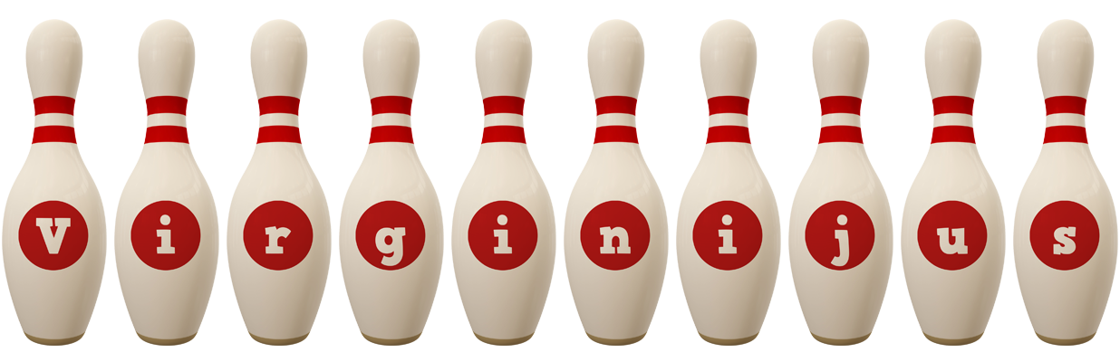 Virginijus bowling-pin logo