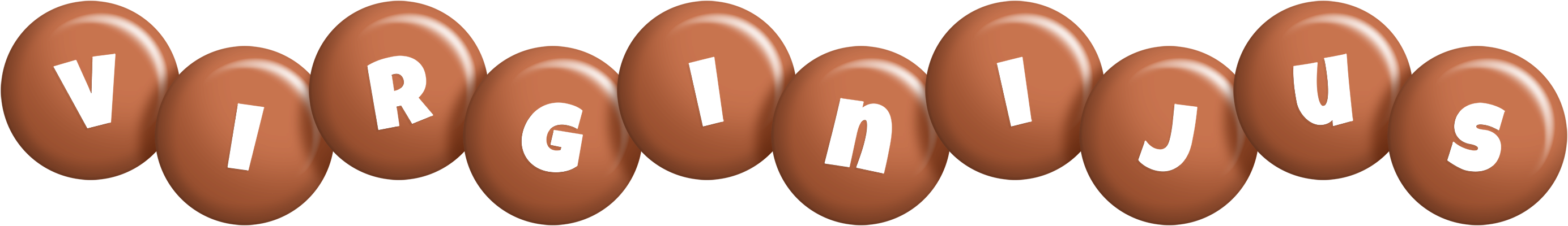 Virginijus candy-brown logo