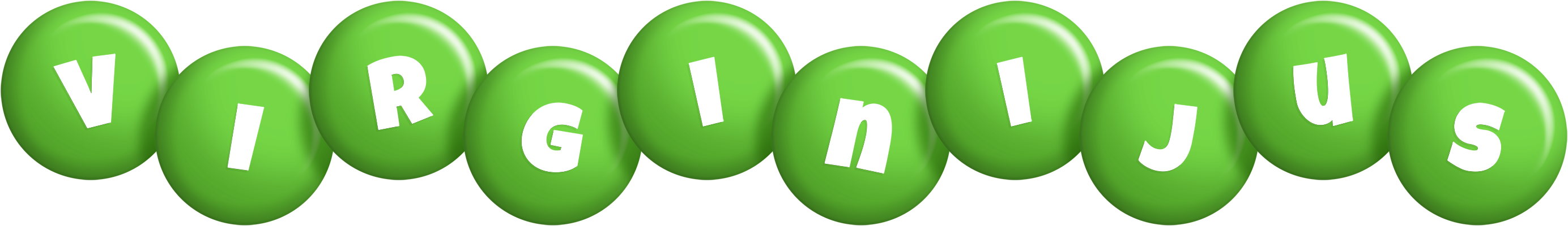 Virginijus candy-green logo