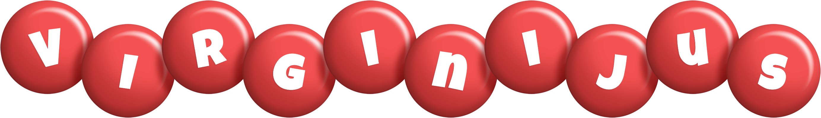 Virginijus candy-red logo