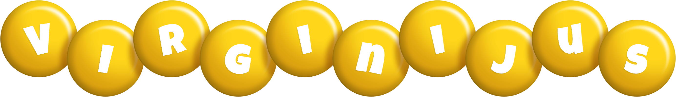 Virginijus candy-yellow logo
