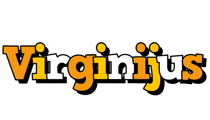 Virginijus cartoon logo