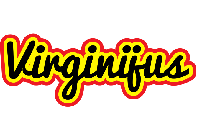 Virginijus flaming logo