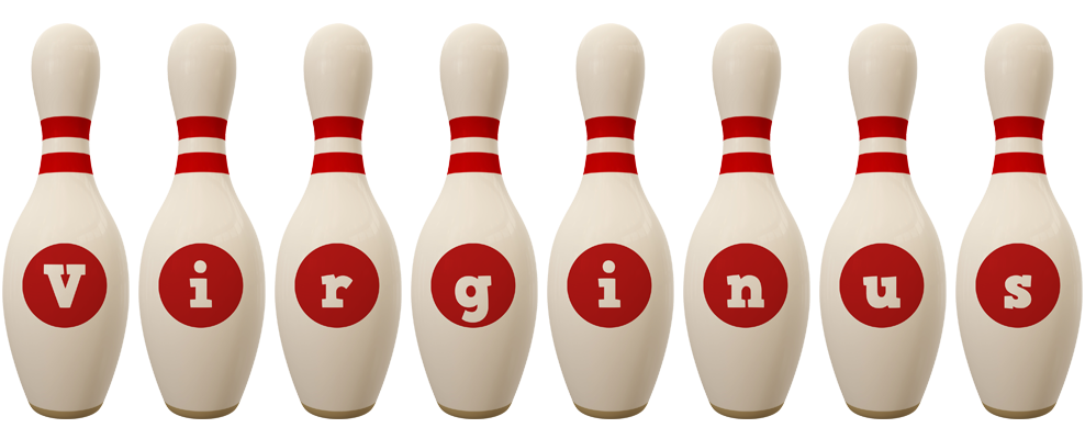 Virginus bowling-pin logo