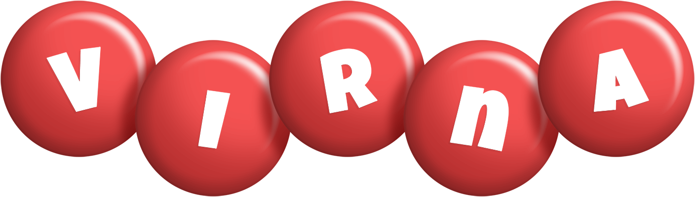 Virna candy-red logo