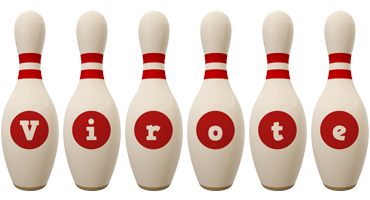 Virote bowling-pin logo