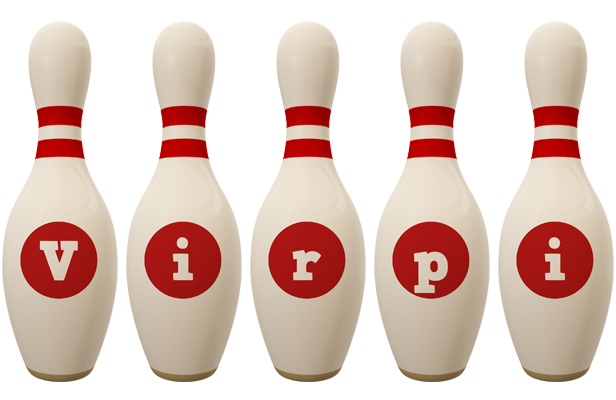 Virpi bowling-pin logo