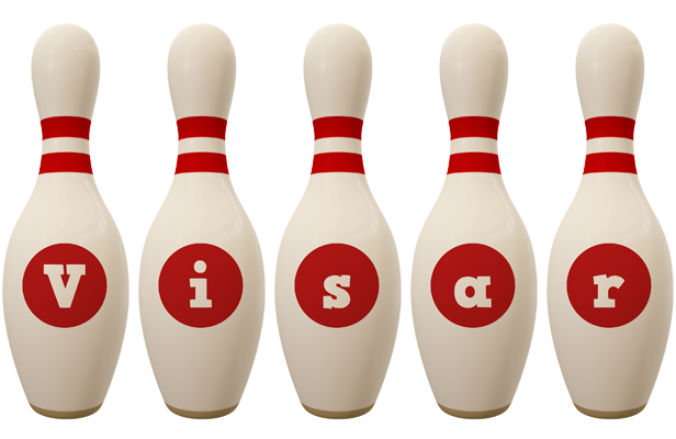 Visar bowling-pin logo