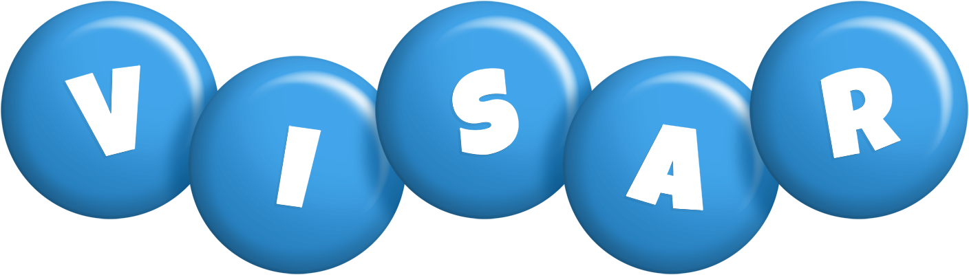 Visar candy-blue logo