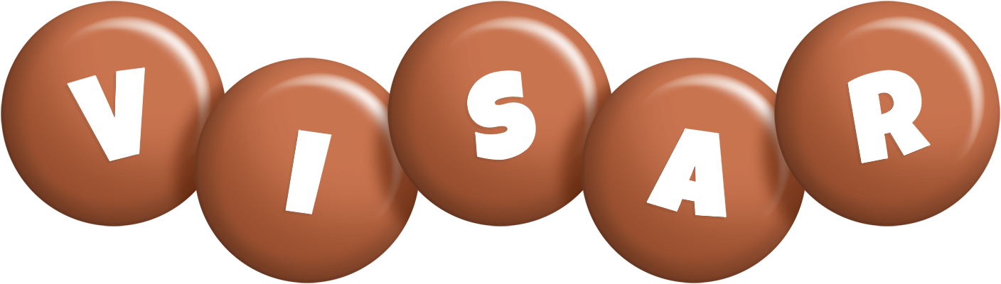 Visar candy-brown logo