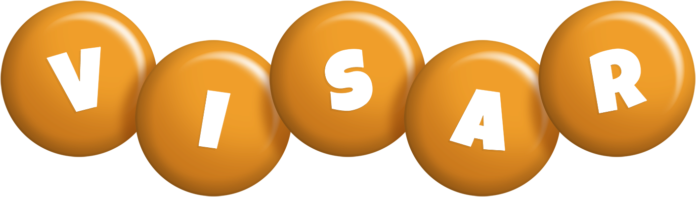 Visar candy-orange logo