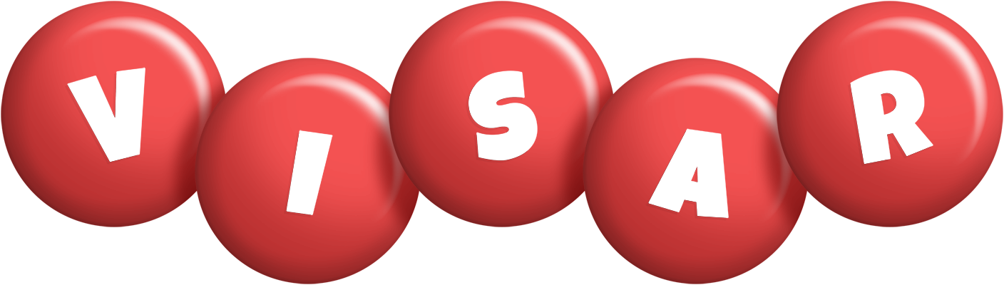 Visar candy-red logo