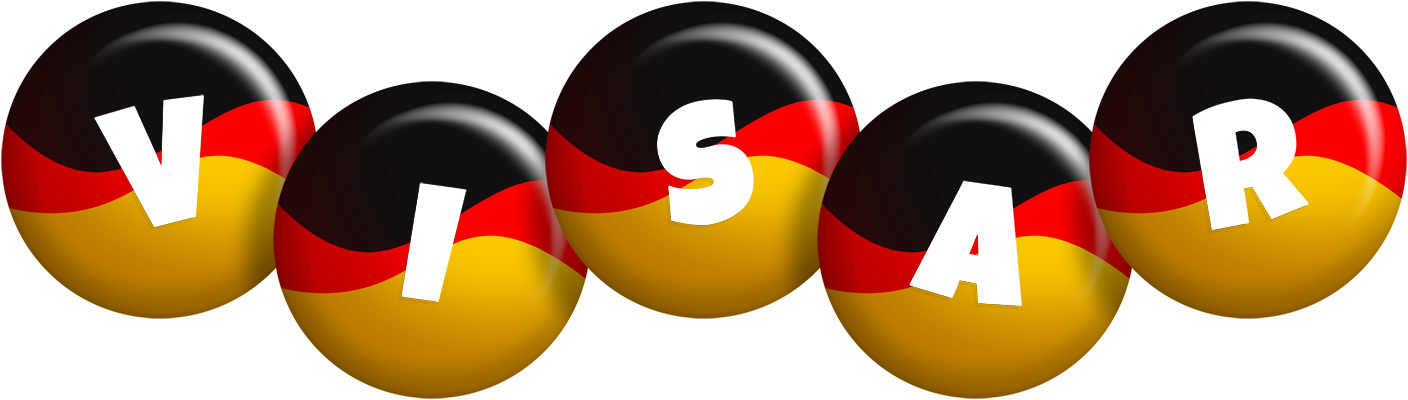 Visar german logo