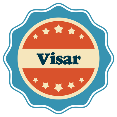 Visar labels logo
