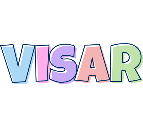 Visar pastel logo