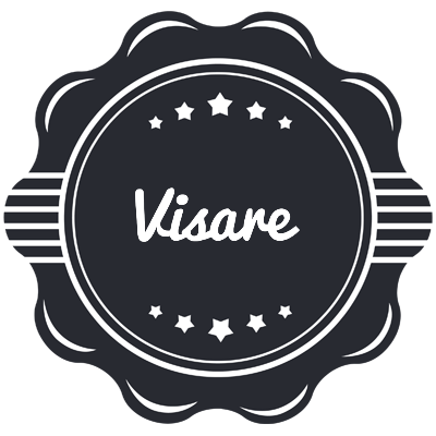 Visare badge logo