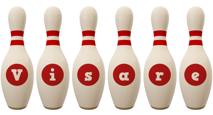 Visare bowling-pin logo