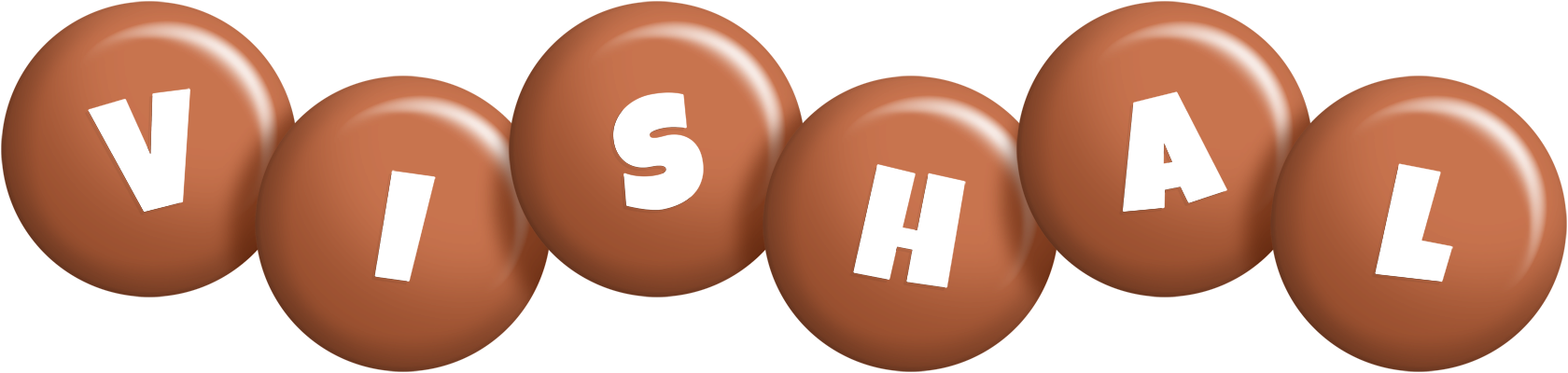 Vishal candy-brown logo