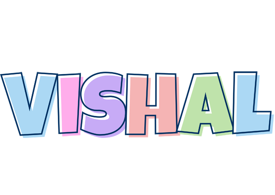 Vishal pastel logo