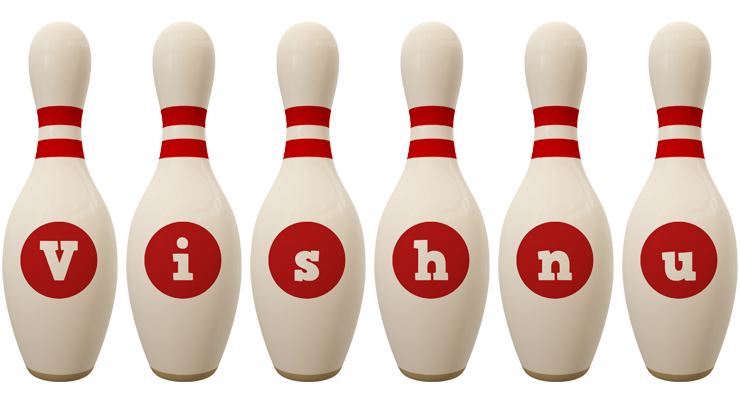 Vishnu bowling-pin logo
