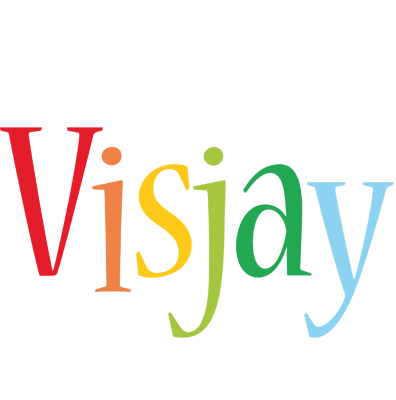 Visjay birthday logo