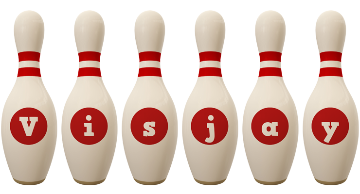 Visjay bowling-pin logo