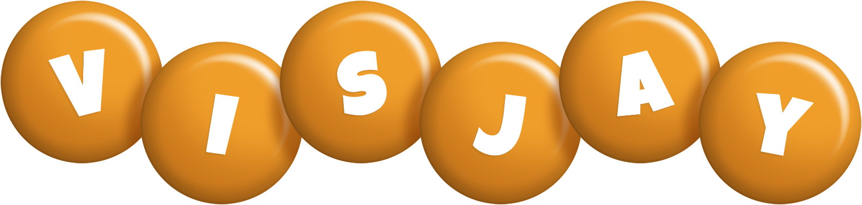 Visjay candy-orange logo