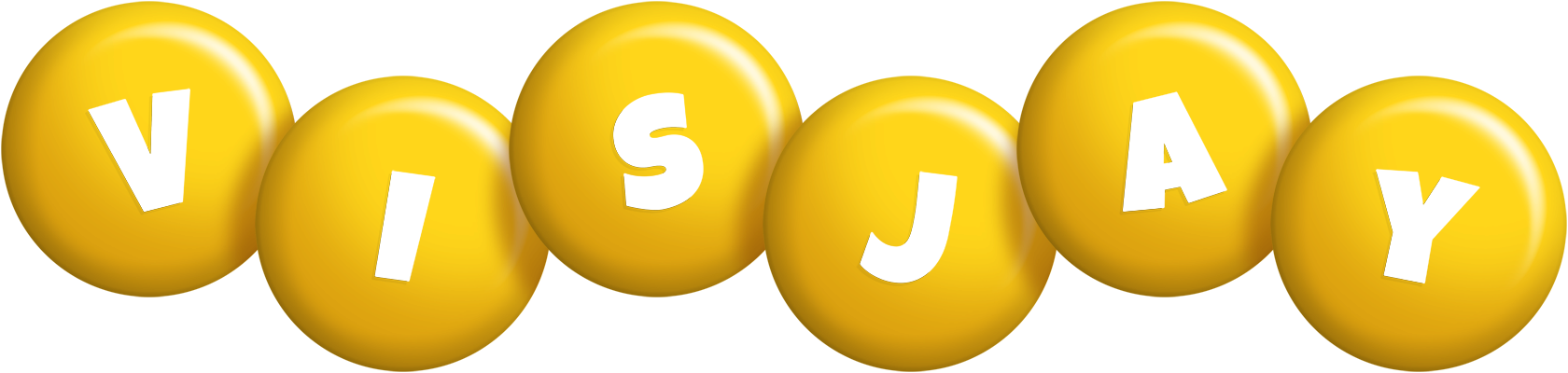 Visjay candy-yellow logo